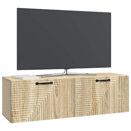 Väggmonterad TV-bänk Sonoma-ek 98 x 31 x 30 cm Konstruerat trä