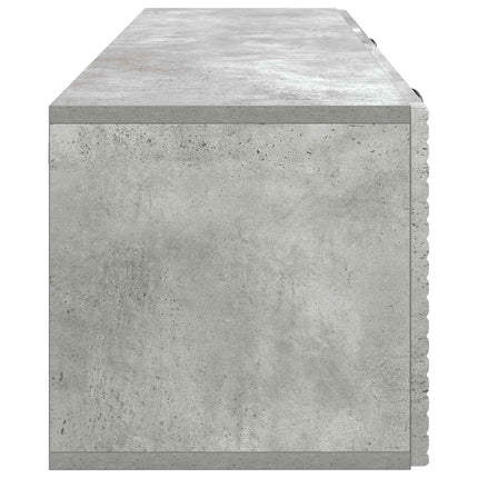 Väggmonterad TV-bänk Betonggrå 98 x 31 x 30 cm Konstruerat trä