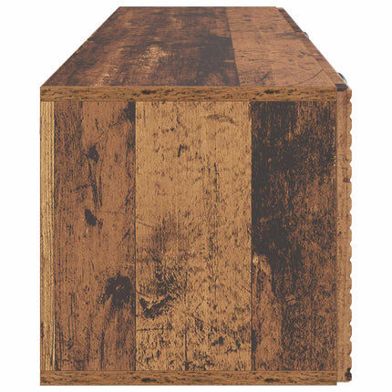 Väggmonterad TV-bänk Väggmonterad Gammalt trä 98 x 31 x 30 cm