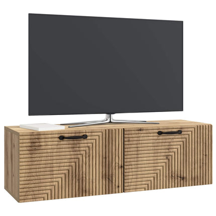 Väggmonterad TV-bänk Artisan-ek 98 x 31 x 30 cm Konstruerat trä