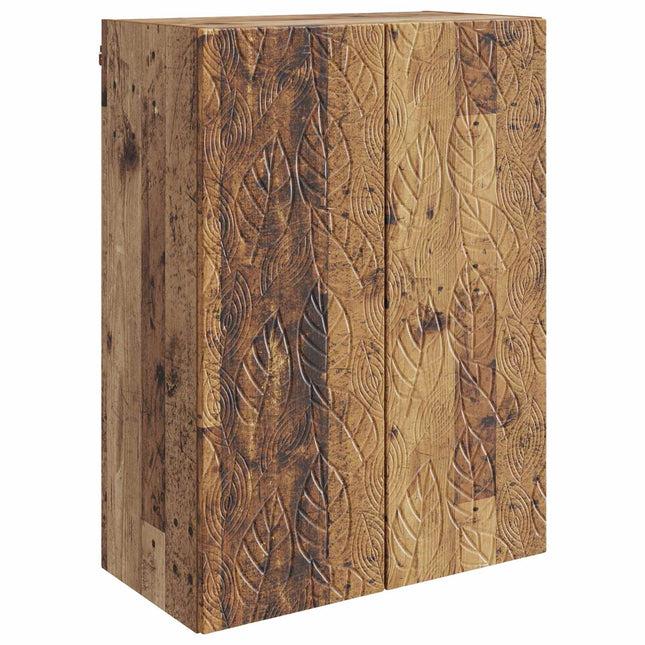 Väggmonterat skåp 66 x 34,5 x 90 cm Konstruerat trä Gammalt trä