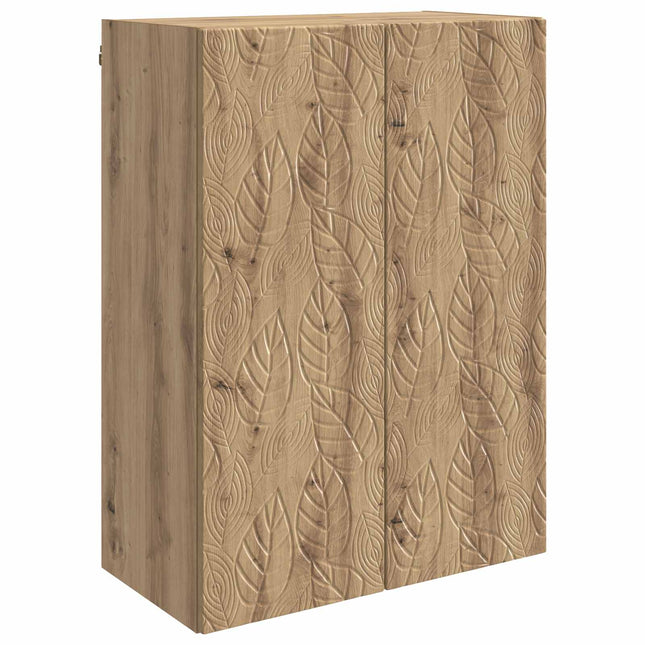 Väggmonterat skåp 66 x 34,5 x 90 cm Konstruerat trä Artisan-ek