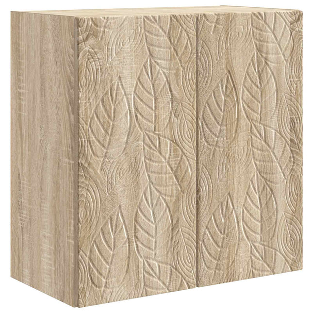 Väggmonterat skåp 59 x 31 x 60 cm Konstruerat trä Sonoma-ek