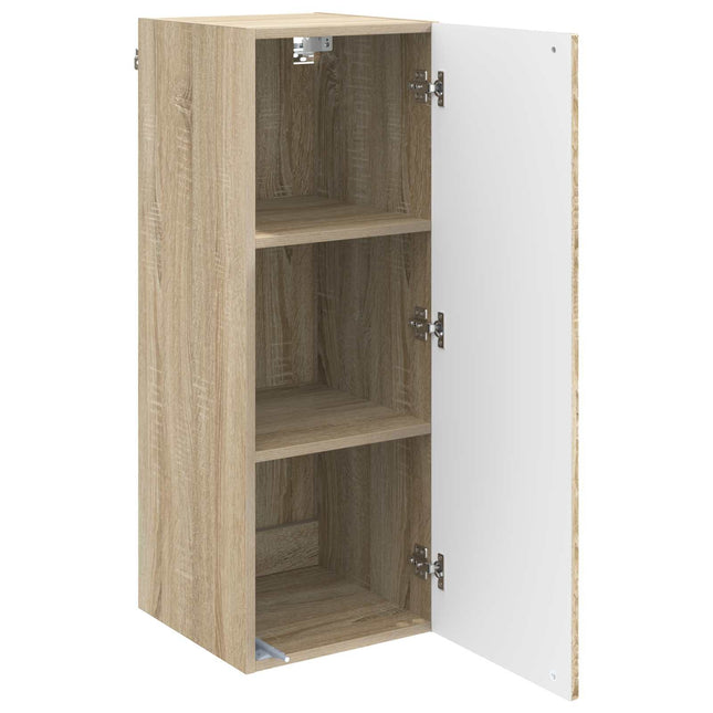 Väggmonterat skåp 33 x 34,5 x 90 cm Konstruerat trä Sonoma-ek