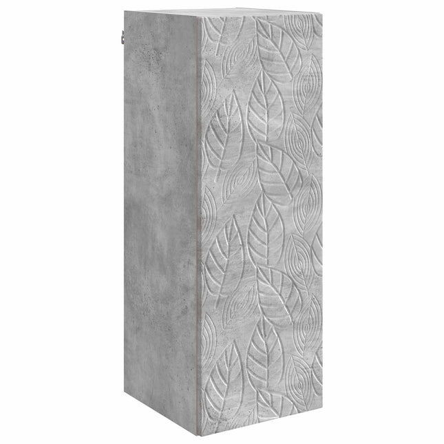 Väggmonterat skåp 33 x 34,5 x 90 cm Konstruerat trä Betonggrå