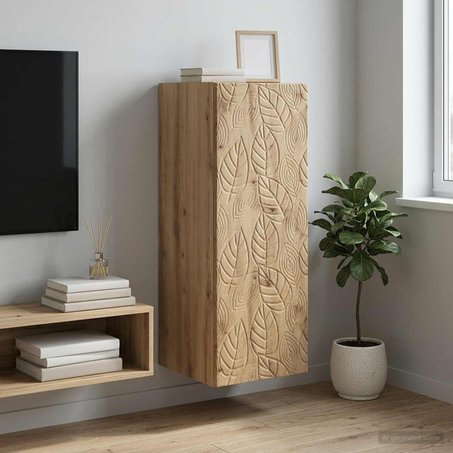 Väggmonterat skåp 33 x 34,5 x 90 cm Konstruerat trä Artisan-ek
