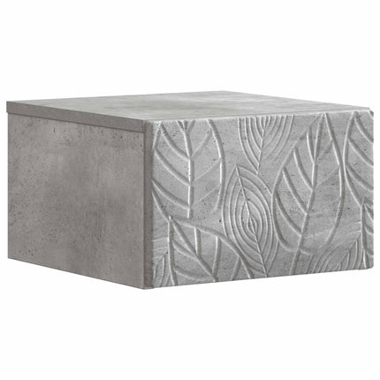 Väggmonterad sidobord 2 pcs Betonggrå 34,5 x 33 x 20 cm