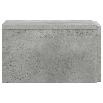 Väggmonterad sidobord 2 pcs Betonggrå 34,5 x 33 x 20 cm
