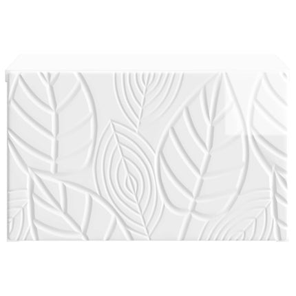 Väggmonterad sidobord 2 pcs Vit högglans 34,5 x 33 x 20 cm