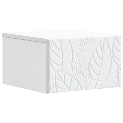 Väggmonterat Sängbord Vit 49 x 34,5 x 20 cm Konstruerat trä