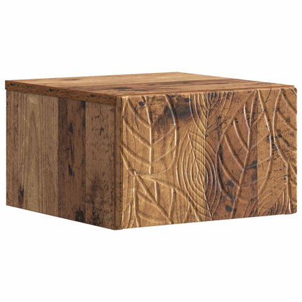 Väggmonterat Sängbord Gammalt trä 49 x 34,5 x 20 cm