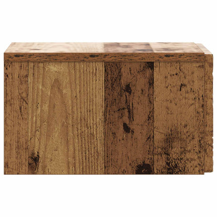 Väggmonterat Sängbord 2 pcs Gammalt trä 49 x 34,5 x 20 cm