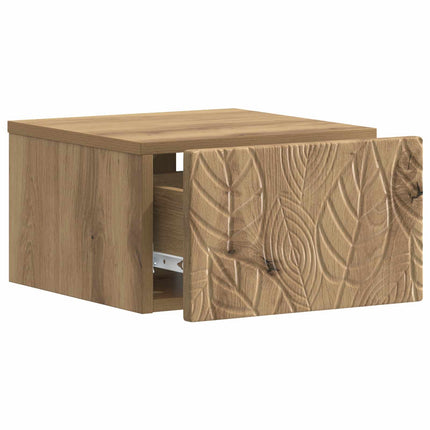 Väggmonterat Sängbord Artisan-ek 49 x 34,5 x 20 cm