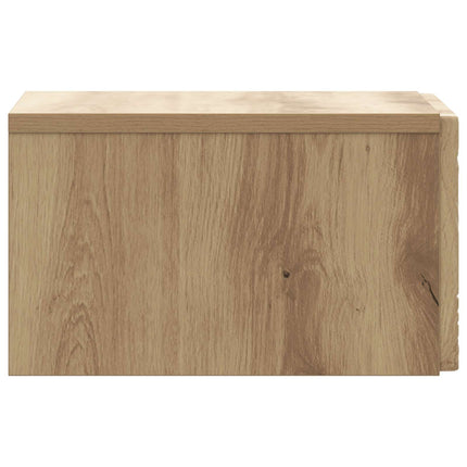 Väggmonterat Sängbord 2 pcs Artisan-ek 49 x 34,5 x 20 cm