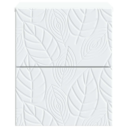 Väggmonterat Sängbord 2 pcs Vit 34,5 x 33 x 40 cm