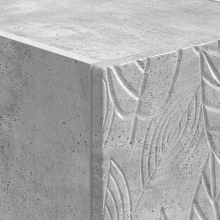Väggmonterat Sängbord 2 pcs Betonggrå 34,5 x 33 x 40 cm