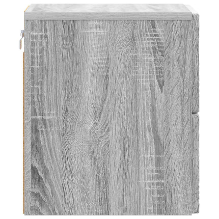 Väggmonterat Sängbord Grå Sonoma 34,5 x 33 x 40 cm