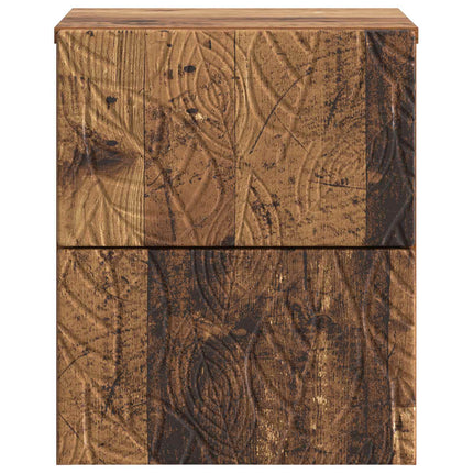 Väggmonterat Sängbord Gammalt trä 34,5 x 33 x 40 cm