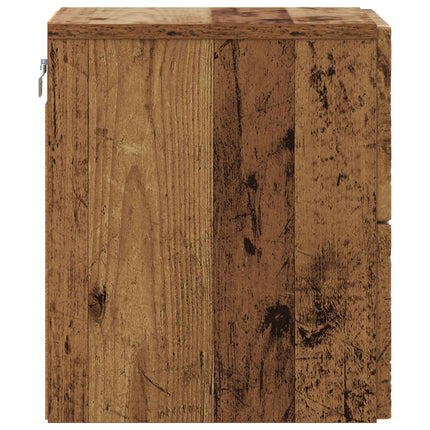 Väggmonterat Sängbord 2 pcs Gammalt trä 34,5 x 33 x 40 cm