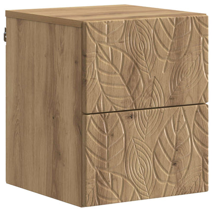 Väggmonterat Sängbord 2 pcs Artisan-ek 34,5 x 33 x 40 cm