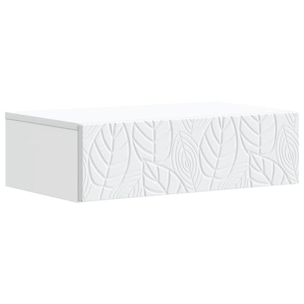 Väggmonterad sidobord Vit 59 x 34,5 x 17 cm Konstruerat trä