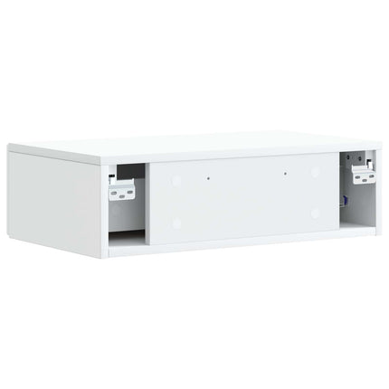 Väggmonterad sidobord Vit 59 x 34,5 x 17 cm Konstruerat trä