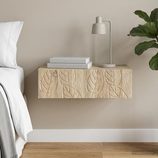 Väggmonterad sidobord 87,5 x 34,5 x 17 cm Konstruerat trä