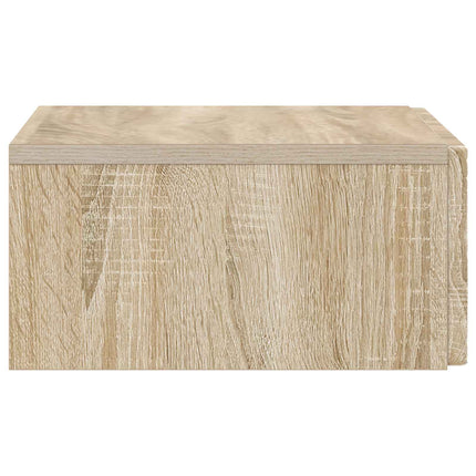 Väggmonterad sidobord Sonoma-ek 87,5 x 34,5 x 17 cm