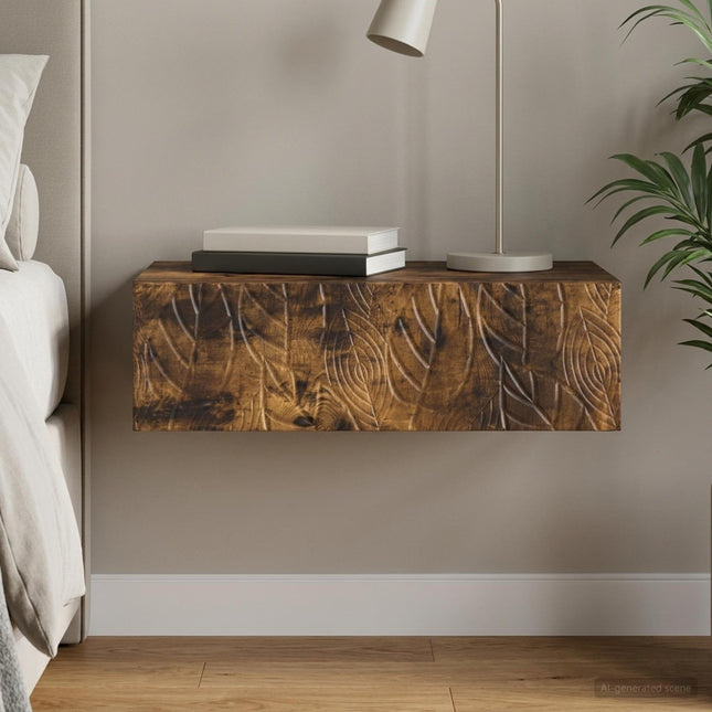 Väggmonterad sidobord 87,5 x 34,5 x 17 cm Konstruerat trä