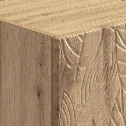 Väggmonterad sidobord Artisan-ek 87,5 x 34,5 x 17 cm