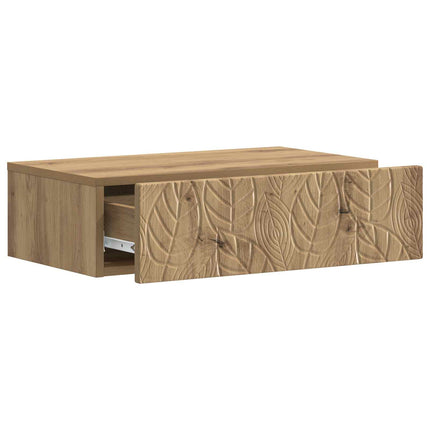 Väggmonterad sidobord Artisan-ek 87,5 x 34,5 x 17 cm