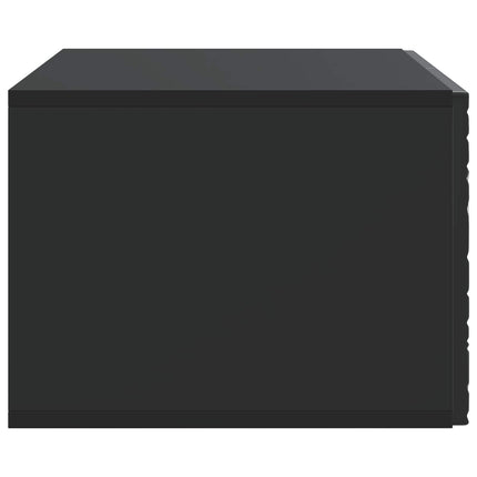 Väggmonterad TV-bänk 59,5 x 41 x 30 cm Svart Konstruerat trä