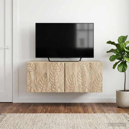 Väggmonterad TV-bänk 59,5 x 41 x 30 cm Sonoma-ek