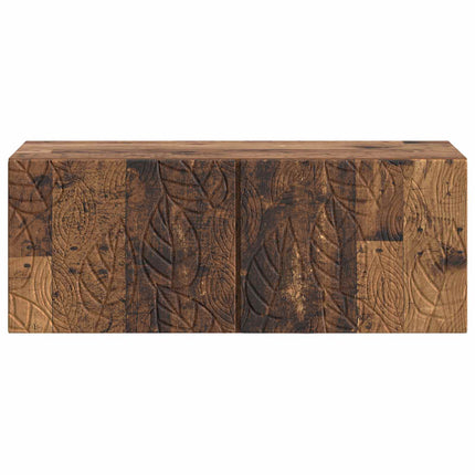 Väggmonterad TV-bänk 59,5 x 41 x 30 cm Gammalt trä