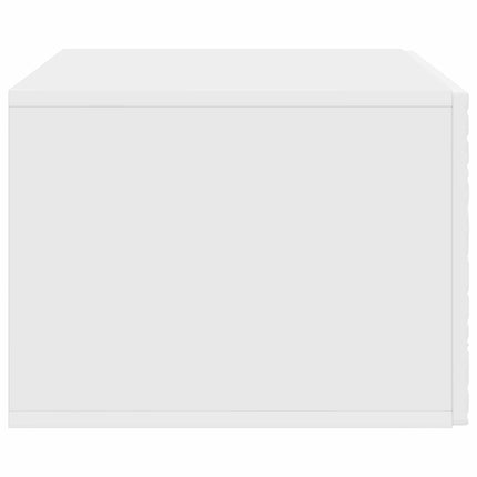 Väggmonterad TV-bänk 78,5 x 41 x 30 cm Vit Konstruerat trä