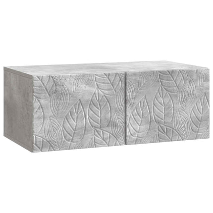 Väggmonterad TV-bänk 78,5 x 41 x 30 cm Betonggrå