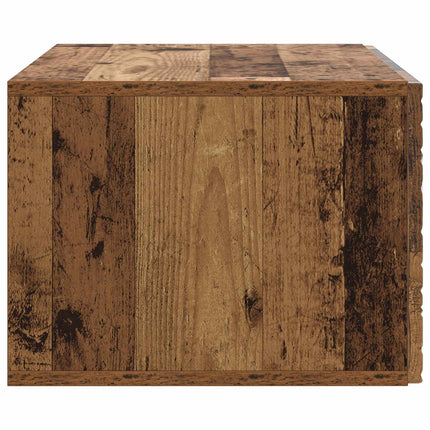 Väggmonterad TV-bänk 78,5 x 41 x 30 cm Gammalt trä