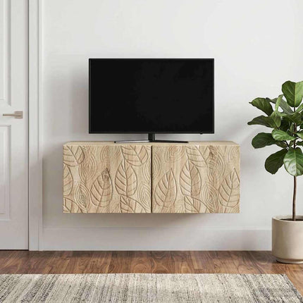 Väggmonterad TV-bänk 78,5 x 31 cm Sonoma-ek Konstruerat trä
