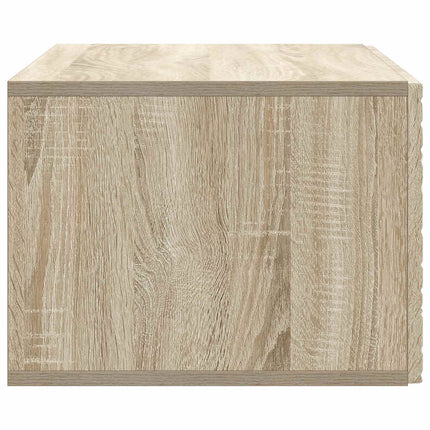 Väggmonterad TV-bänk 78,5 x 31 cm Sonoma-ek Konstruerat trä
