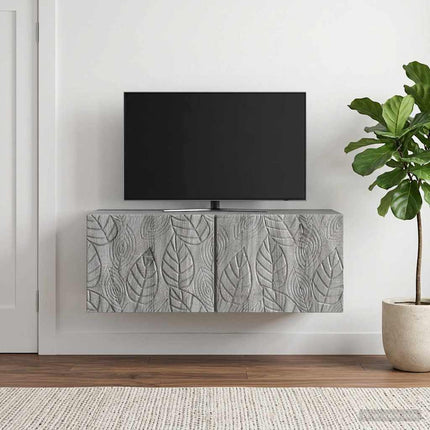 Väggmonterad TV-bänk 78,5 x 31 cm Grå Sonoma Konstruerat trä