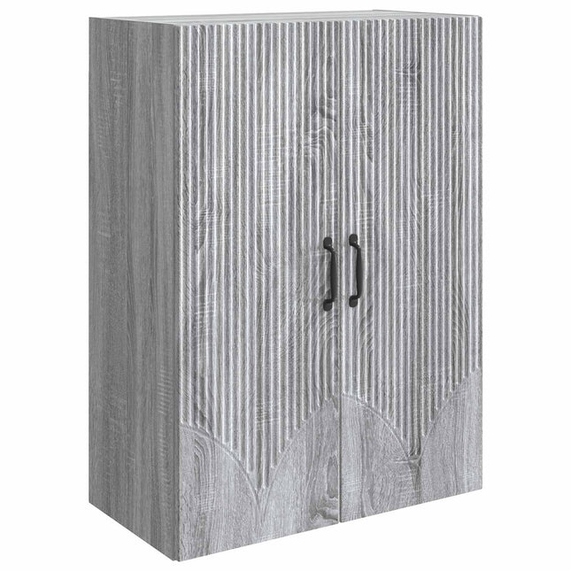 Väggmonterat skåp 66 x 34,5 x 90 cm Konstruerat trä Grå Sonoma