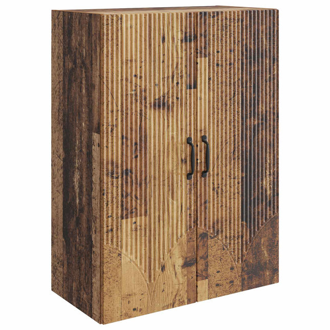 Väggmonterat skåp 66 x 34,5 x 90 cm Konstruerat trä Gammalt trä