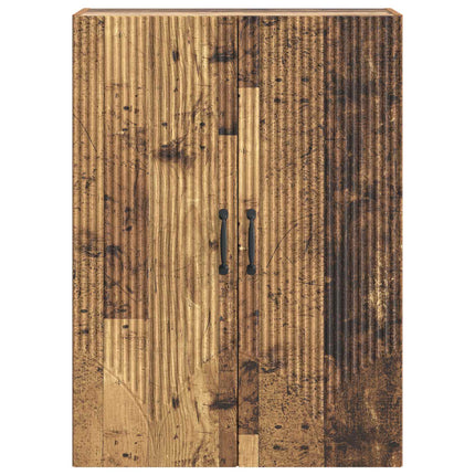 Väggmonterat skåp Gammalt trä 66 x 34,5 x 90 cm Konstruerat trä