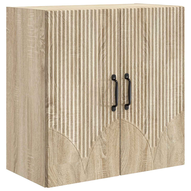 Väggmonterat skåp 59 x 31 x 60 cm Konstruerat trä Sonoma-ek