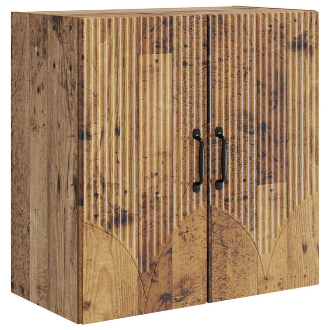 Väggmonterat skåp 59 x 31 x 60 cm Konstruerat trä Gammalt trä