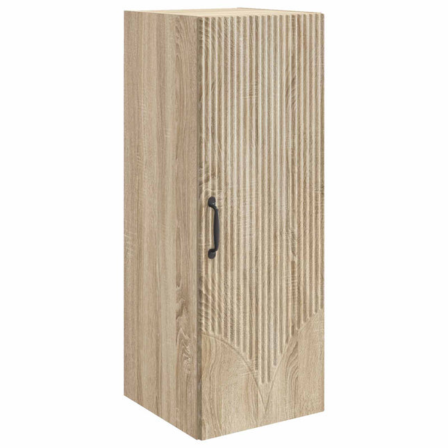 Väggmonterat skåp 33 x 34,5 x 90 cm Konstruerat trä Sonoma-ek