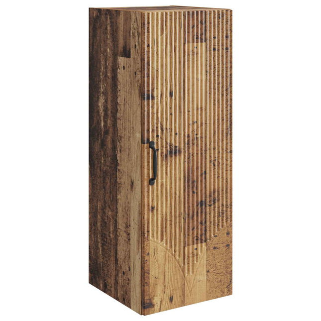 Väggmonterat skåp 33 x 34,5 x 90 cm Konstruerat trä Gammalt trä