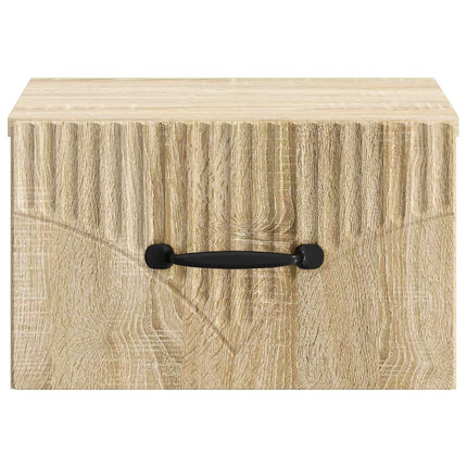 Väggmonterat Sängbord med låda Sonoma-ek 34,5 x 33 x 20 cm