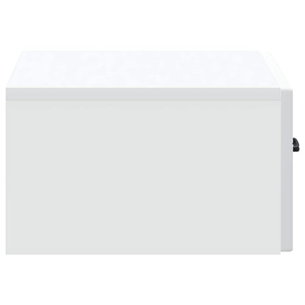 Väggmonterat Sängbord Vit 49 x 34,5 x 20 cm Konstruerat trä