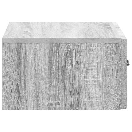 Väggmonterat Sängbord 2 pcs Grå sonoma-ek 49 x 34,5 x 20 cm